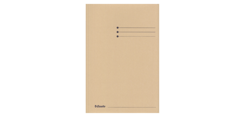 Esselte Mappe mit 3 Klappen Folio Manila 275g chamois