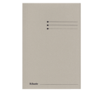 Esselte 3-flap folder folio manila 275g gray