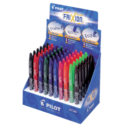 Roller Pilot FriXion Medium assorti présentoir 60 pièces