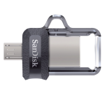 Sandisk USB-Stick Ultra Dual M3.0 128 GB Micro-USB, USB 3.0 (USB-A) Schwarz
