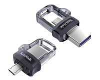 Sandisk clé USB Ultra Dual M3.0  128 Go Micro usb, Usb 3.0 (Usb-A) Noir