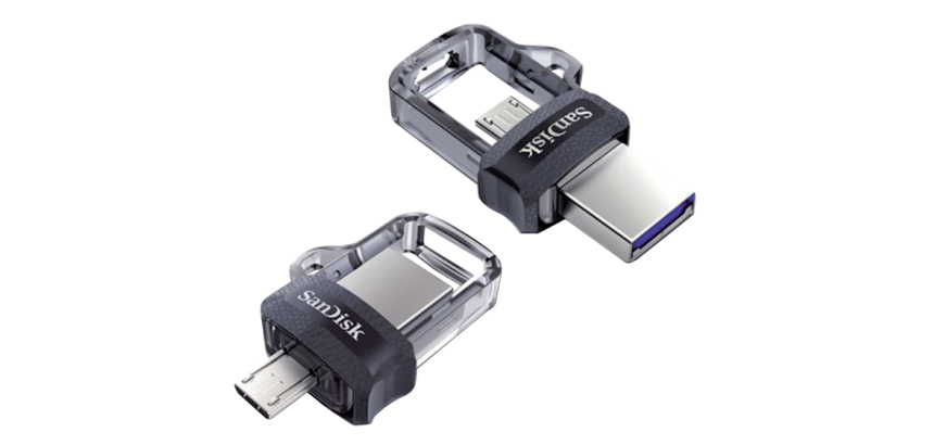 Sandisk USB-Stick Ultra Dual M3.0 128 GB Micro-USB, USB 3.0 (USB-A) Schwarz