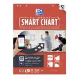 Flipoverpapier Oxford smart 60x80cm zelfklevend blanco 90gr 20 vel