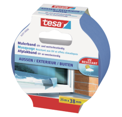 Afplaktape tesa®  Professional outdoor 25mx38mm blauw