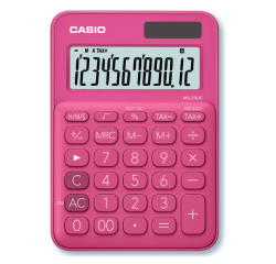 Casio MS-20UC red calculator