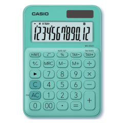 Casio MS-20UC green calculator