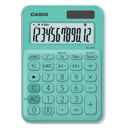 Calculatrice Casio MS-20UC vert