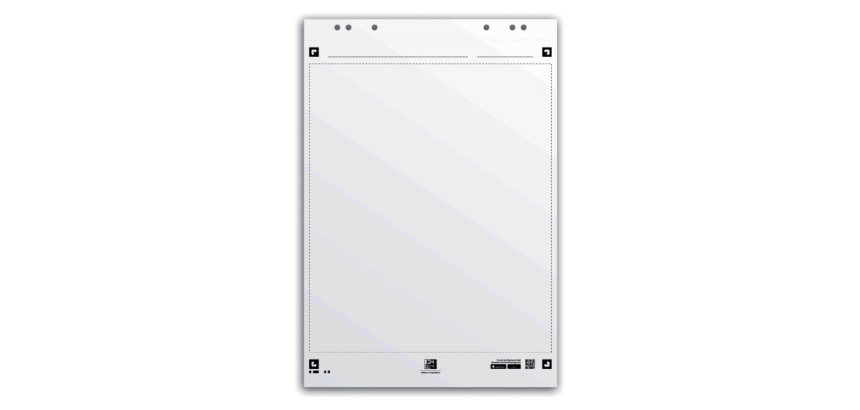 Papier chevalet Oxford Smart 650x980mm uni 90g 20 feuilles