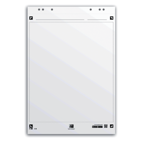 Papier chevalet Oxford Smart 650x980mm uni 90g 20 feuilles