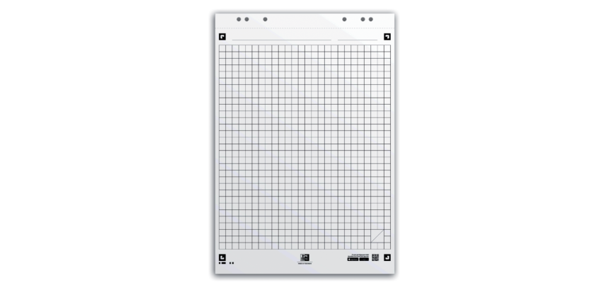 Flipoverpapier Oxford smart 650x980mm ruit 90 gram 20 vel