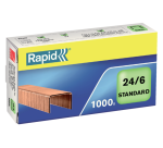 Agrafes Rapid 24/6 cuivrée standard 1000 pièces