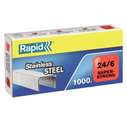 Nieten Rapid 24/6 RVS superstrong 1000 stuks