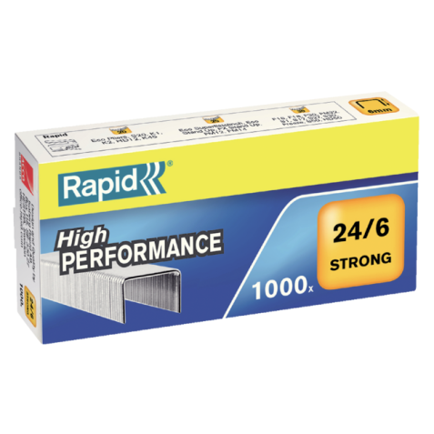 Agrafes Rapid 24/6 galvanisé strong 1000 pièces