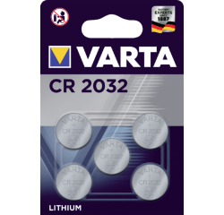 Pile bouton Varta CR2032 lithium blister de 5 pièces