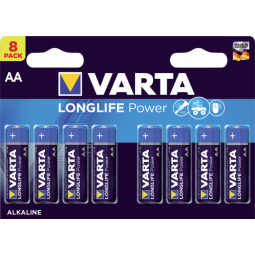 Batterij Varta Longlife Power 8xAA