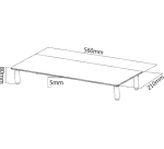 Monitorstandaard Neomounts Monitor10 transparant