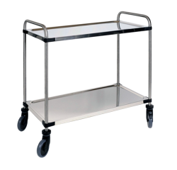 Chariot de service à 2 plateaux 870x570x950mm