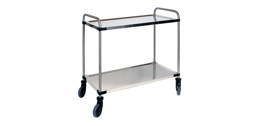 Service trolley with 2 shelves 870x570x950mm