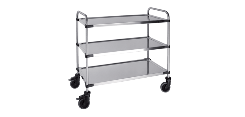 Chariot de service à 3 plateaux 870x570x950mm