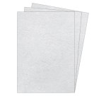 Couverture Fellowes A4 imitation cuir blanc 25 pièces