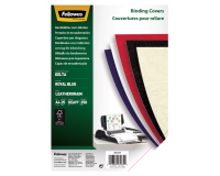Voorblad Fellowes A4 lederlook royal blauw 25 stuks