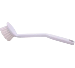 Afwasborstel Cleaninq basis plastic met ronde kop wit