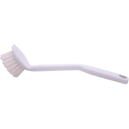 Brosse à vaisselle Cleaninq Basis plastique tête ronde blanc