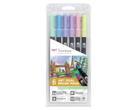Tombow Feutre double pointe ABT DUAL BRUSH PEN, tons pastel