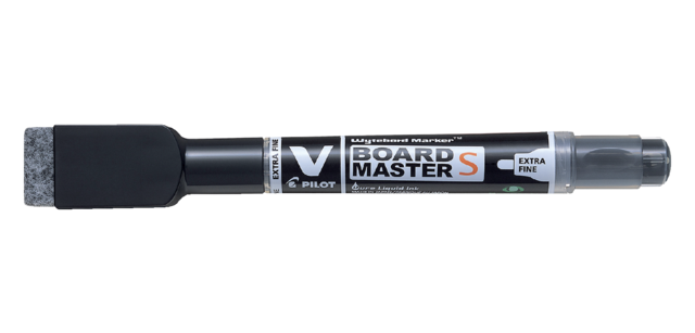 PILOT Whiteboard-Marker mit extrafeiner schwarzer Spitze und Radierer
