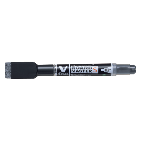 Feutre tableau blanc Pilot ogive 1,3mm + effaceur noir