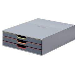 Ladenbox Durable Varicolor 3 laden grijs