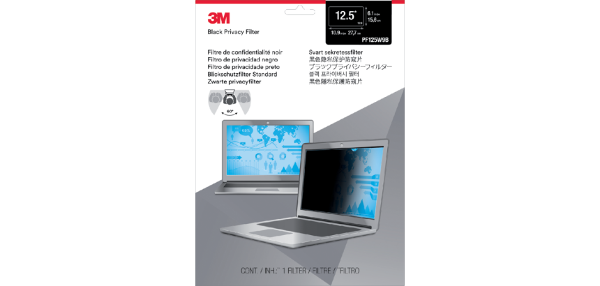 3M Privacy Filter for 12.5-inch Widescreen Laptop