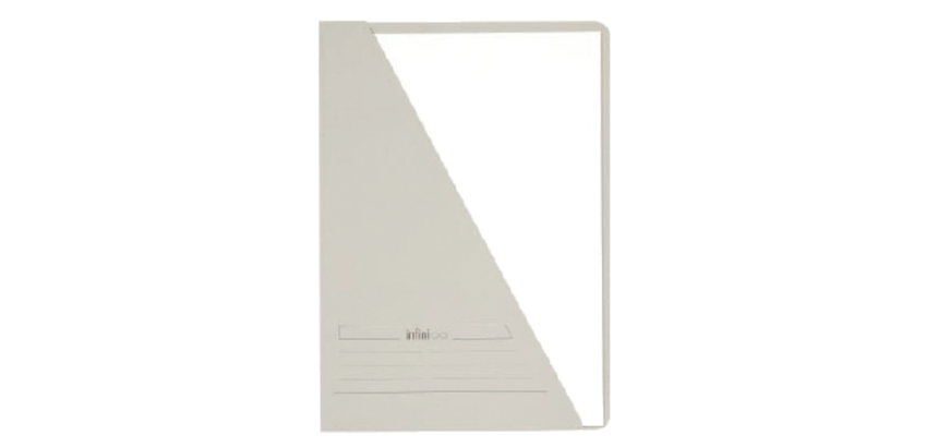 Insteekmap Djois Infinio driehoek A4 270gr grijs