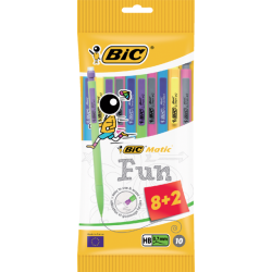 Portemine BIC Matic Classic rétractable 0,7mm blister 8+2 gratuits