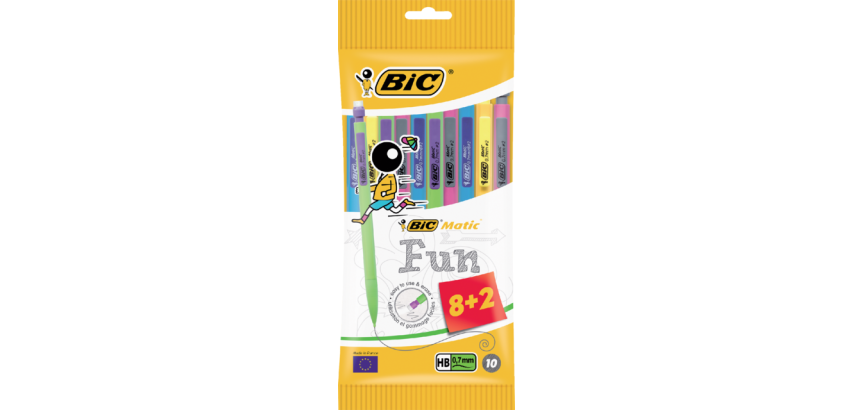 BIC Matic Classic Retractable Mechanical Pencil 0.7mm Blister 8+2 Free