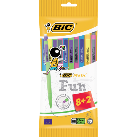 Drukpotlood Bic Matic Classic 0.7mm blister à 8+2gratis