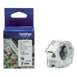 Etiquettes Brother CZ-1002 multifonctionnel 12mm 1 rouleau 5m blanc