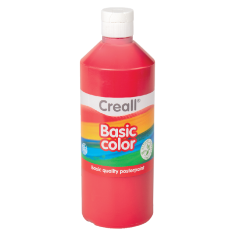 Plakkaatverf Creall basic donkerrood 500ml