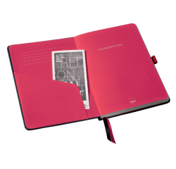 Carnet de notes Conceptum, A4, ligné, noir/rouge