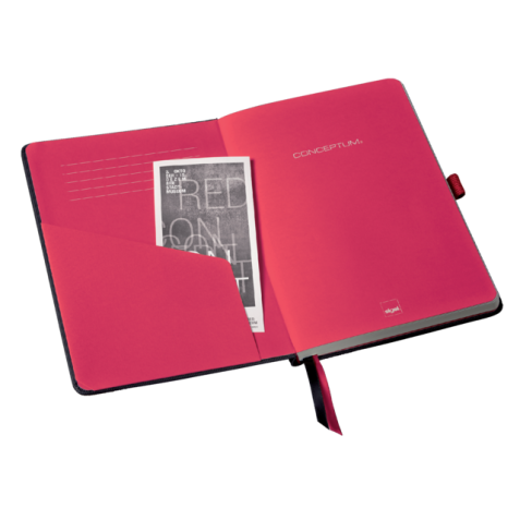 Notitieboek Sigel Conceptum RED Edition A5 lijn zwart