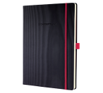 Conceptum Notebook, A4, lined, black/red