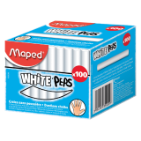 Craie tableau noir Maped White'Peps boîte 100 pièces blanc