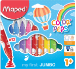 Maped Filzstifte Color'Peps Jumbo Early Age, 12er-Set, sortiert