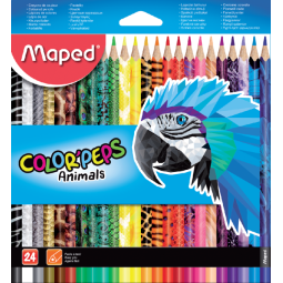 Kleurpotlood Maped Color'Peps Animals set á 24 kleuren