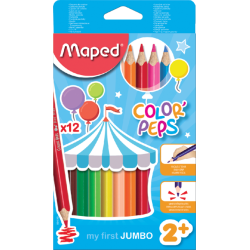 Crayon de couleur Maped Color'Peps My First set 12 couleurs