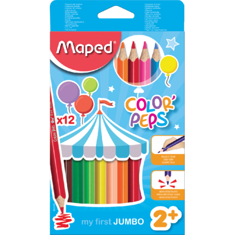 Crayon de couleur Maped Color'Peps My First set 12 couleurs