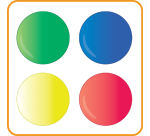 Maped Fingerfarbe Color'Peps Early Age, Packung mit 4 Flaschen à 80 ml in verschiedenen Farben