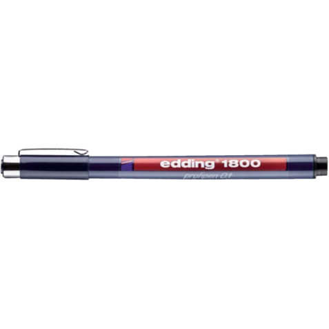 Fineliner Edding 1800 noir 0,25mm