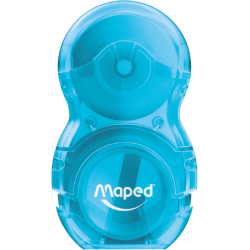 Taille-crayon Maped Loopy avec gomme 1 trou présentoir 24 pièces assorti