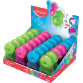 Taille-crayon Maped Loopy avec gomme 1 trou présentoir 24 pièces assorti